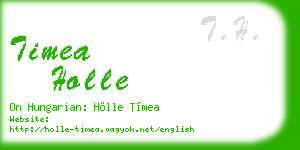timea holle business card