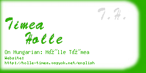 timea holle business card